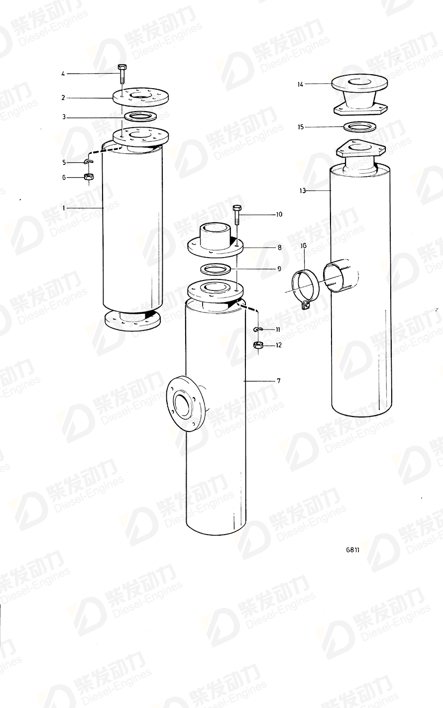 VOLVO Clamp 942311 Drawing